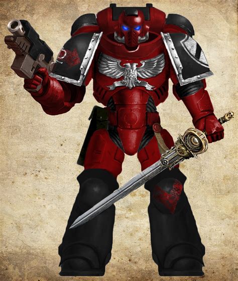 red and black space marines.